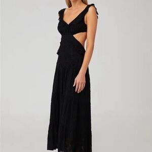 Karina Grimaldi Black Maxi Dress with Cutouts Revolve